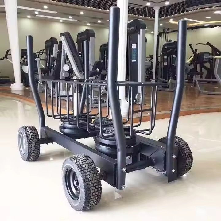 Fitness Equipment - Fitnessgeräte: Krafttraining mit Widerstandsschlitten, Tank-Push-Schlitten für