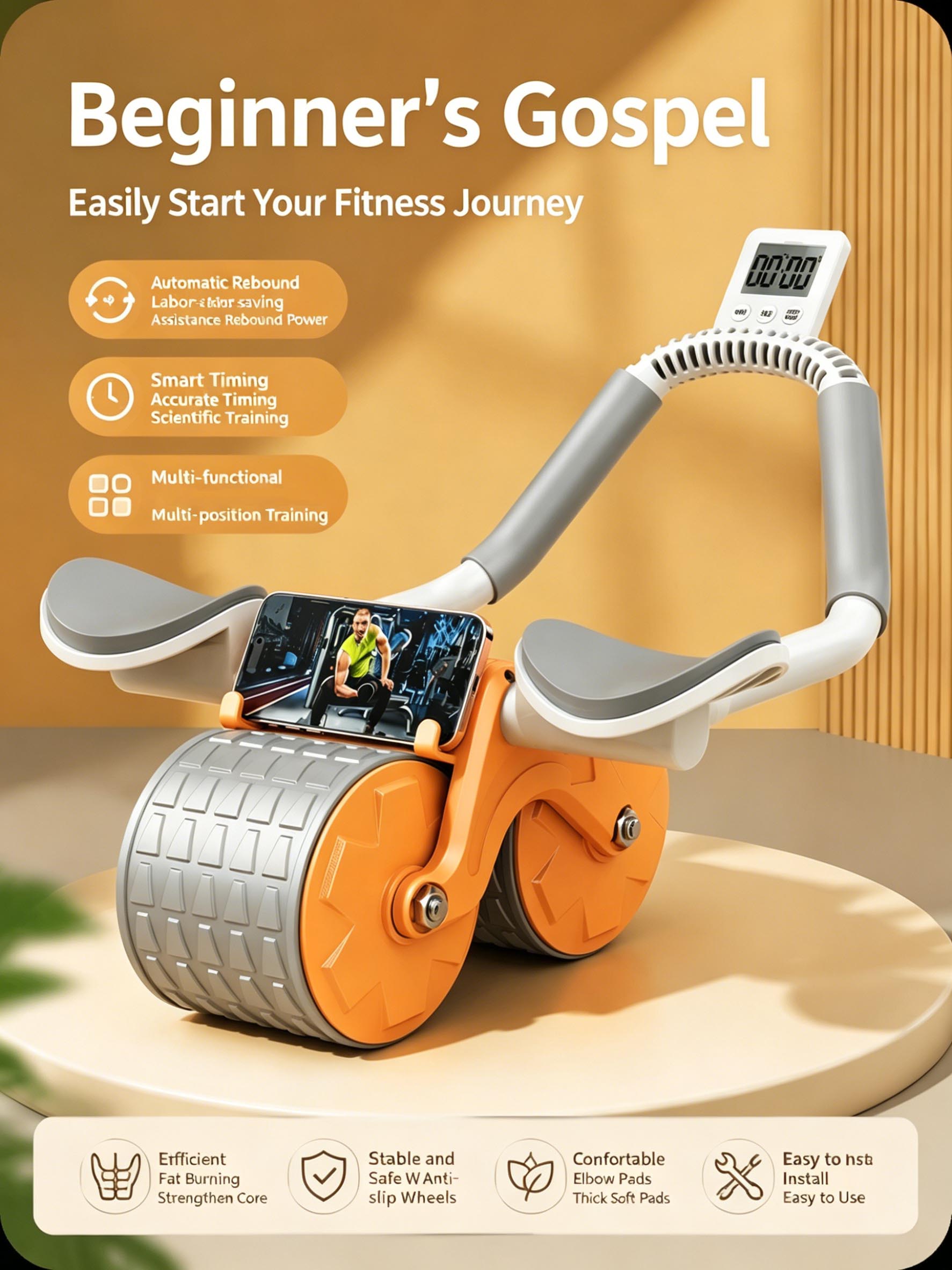 Ellbogenstütze Bauchroller mit – Ab Roller Wheel With Elbow Support Bewertung und Preis