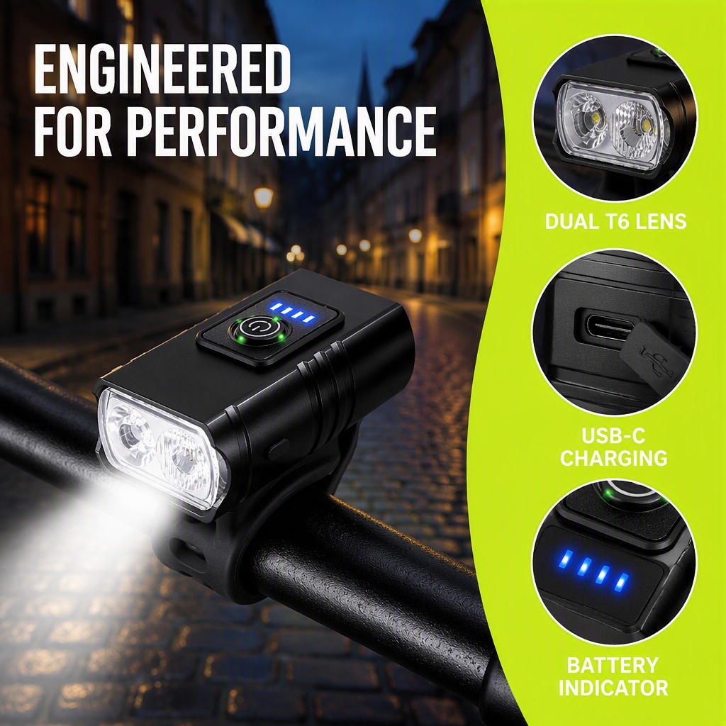 Fahrradlicht USB Wiederaufladb – Rechargeable Bicycle Headlight 1000 Lumen Bewertung und Preis